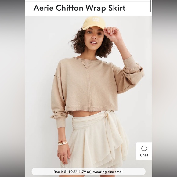 Cream colored Aerie summer skirt - Picture 3 of 3